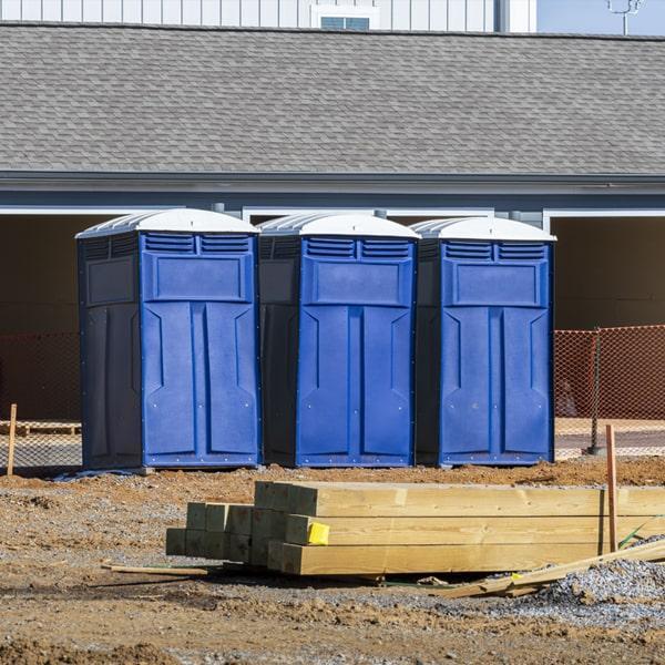 Heavy-duty construction site porta potty in Bloomsburg, Pennsylvania